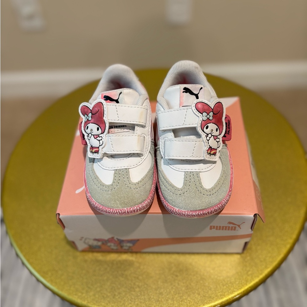 Puma Kids Sneakers with Pink and Gray